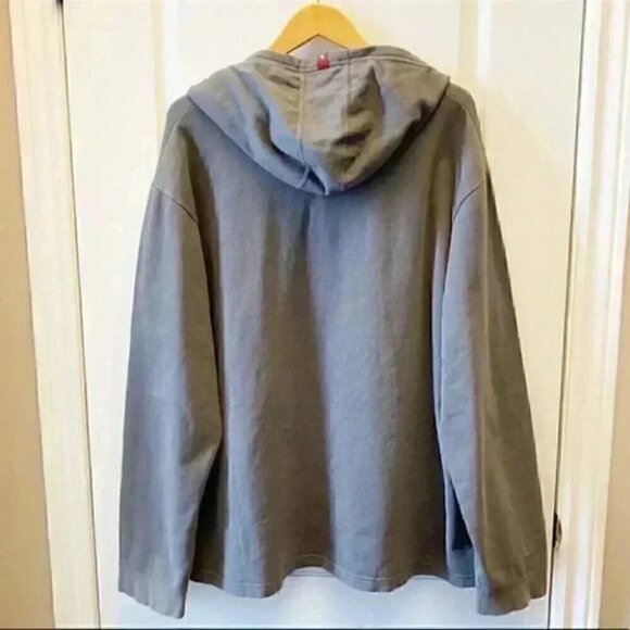 Tommy Hilfiger Sweatshirt Hoodie Pullover Red Label Premium Vintage Grey Size XL - Picture 4 of 16